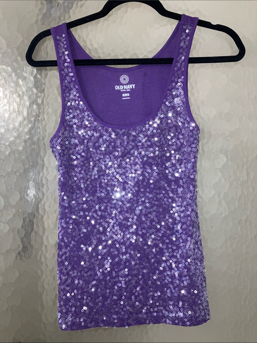 Old Navy Purple Sequin Tank